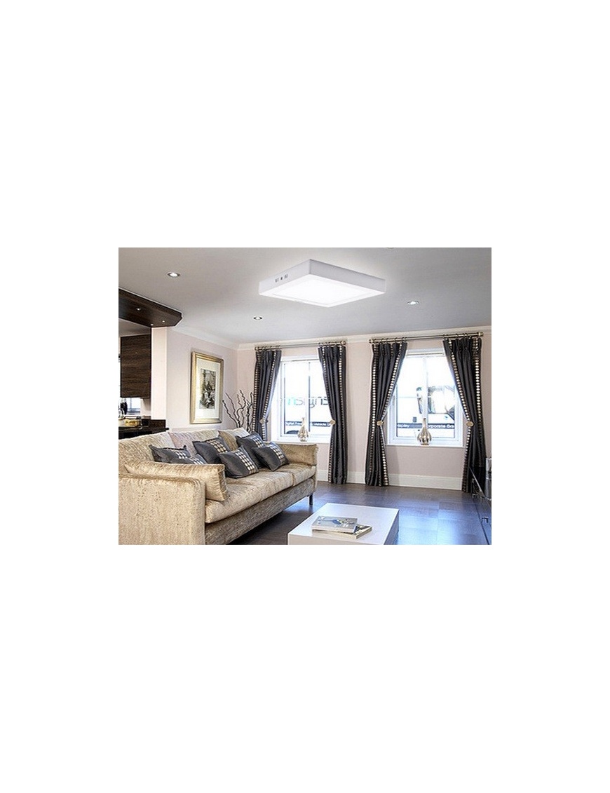Plafonnier Surface LED Design 22.5cm - Rond / Carré - 18W - Éclairage LED