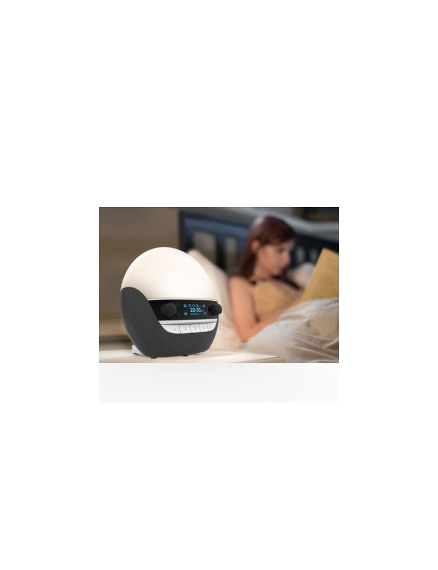 Simulateur D'aube PURE Moment Charge Coffee - Radio-réveil Noir - Neuf