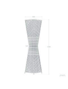 Lampadaire Fibres Naturelles Bijie