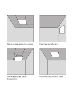 Pack 12 x Dalles LED OASIS 60x60 Personnalisable