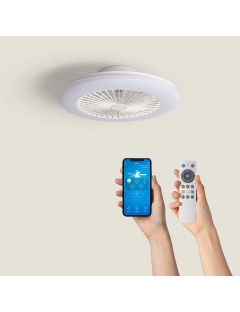 Ventilateur de Plafond LED SMART WIFI RGBW Zante Ø 50cm 35W