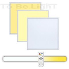 Dalle LED 60x60  3en1 + Télécommande Radio