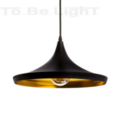 Lampe suspendue Industrielle Omega Noir