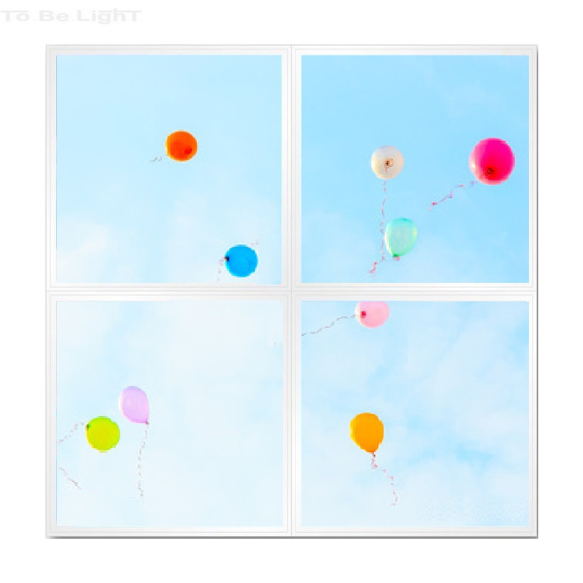Pack 4 x Dalles LED OASIS 60x60   #ballons
