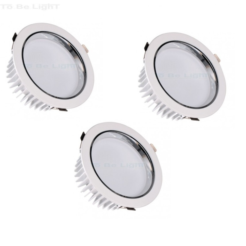 Pack 3 x Downlight LED SAMSUNG 30W - 25CM - 3600 lm 4500°K