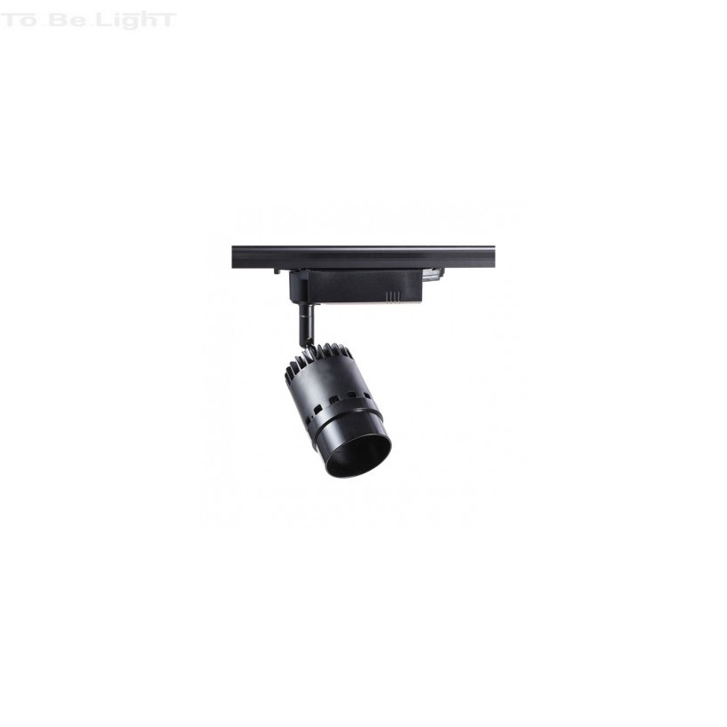 Spot LED Cannon pour Rail Triphasé 20W Noir