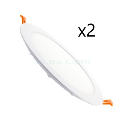 Fin série 2 x Dalle LED Encastrable 18W / 22,5 CM