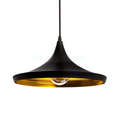 Lampe suspendue Industrielle Omega Noir