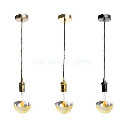 Lampe suspendue Retro Bronze / Or /  Noir