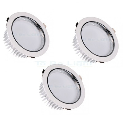 Fin série Pack 3 x Downlight LED SAMSUNG 30W - 25CM - 3600 lm 4500°K