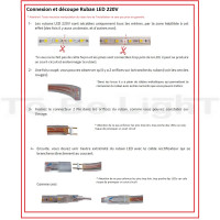 guide installation ruban led 220v