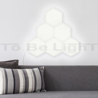 Kit Panneau LED Hexagonal 9x9cm 1200lm