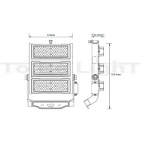 Projecteur de Stade LED SAMSUNG 750W Mean Well Dimmable