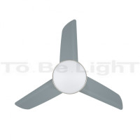 Ventilateur de Plafond LED Industriel avec CCT Sélectionnable 15W Gris
