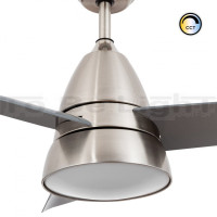 Ventilateur de Plafond LED Industriel avec CCT Sélectionnable 15W Gris