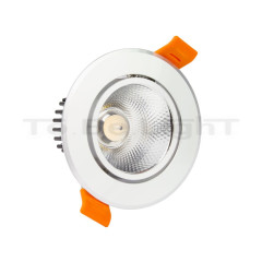 Spot LED COB 5W Orientable Argenté