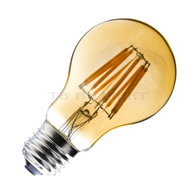 Ampoule LED E27 Variable Filament 6w GOLD