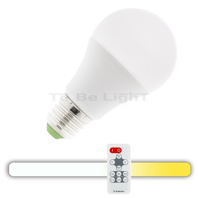 Ampoule LED E27 9W / 3en1 + Télécommande RF