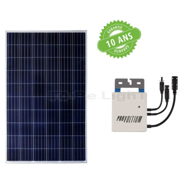 Kit 1 x Panneau Solaire Photovoltaique Polycristallin 275W Class A + Onduleur 250W