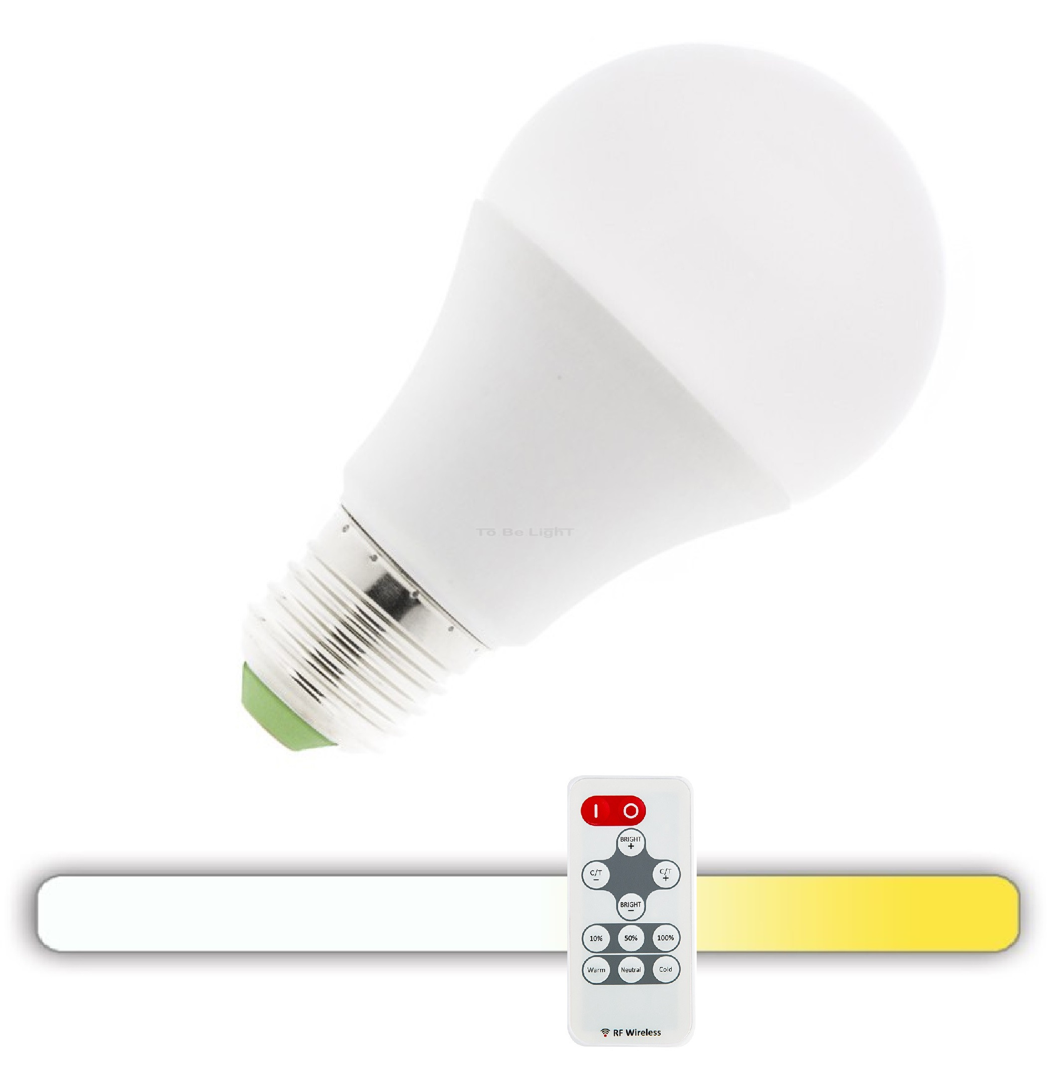Led E27 Rf Ampoule 9w 3en1Télécommande WD9EHI2
