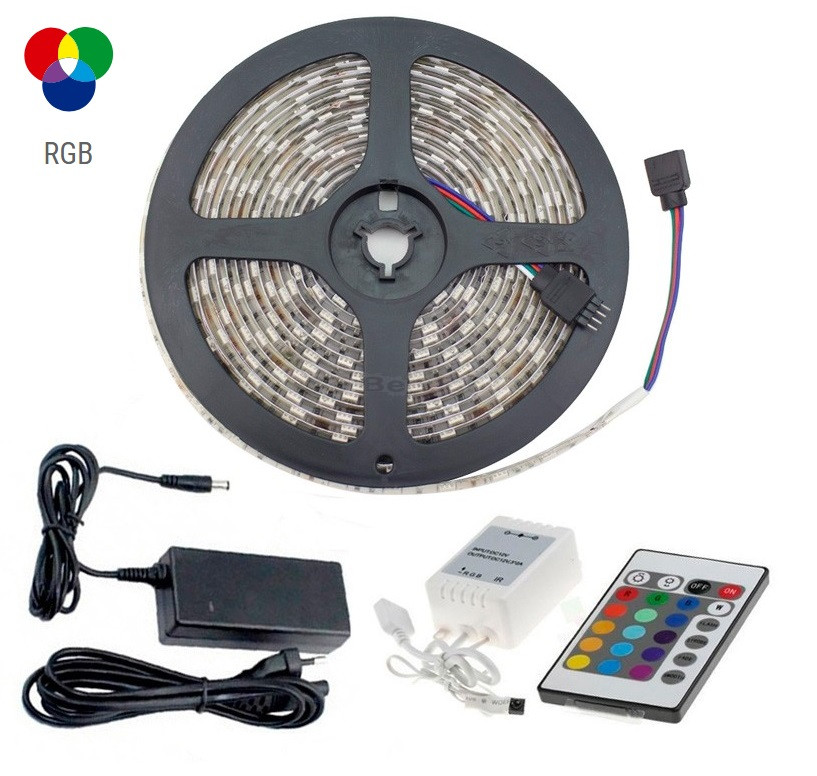 Ruban LED Colours Owen 1,5m RVB 7W + télécommande