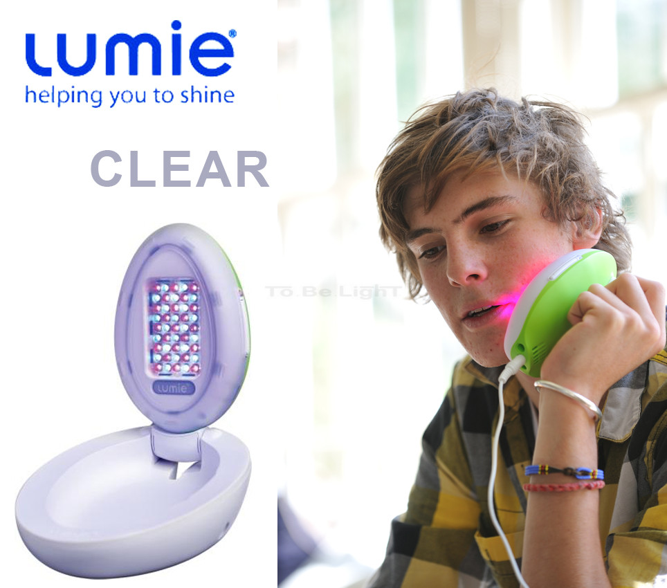 LUMIE Lumie Lampe de luminotherapie pour acne Clear Blanc et bleu pas cher  